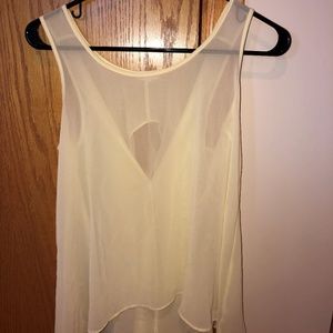 Flowy Yellow Sleeveless Top